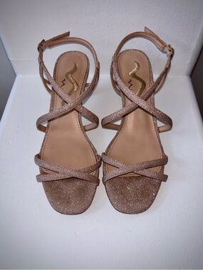 NINA ✨ Sparkly Mid Heel Sandals